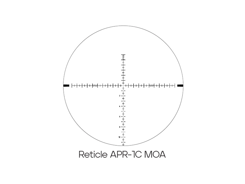 دوربین روی سلاح المنت هلیکس 4 تا 16 در 44 با رتیکل APR-1C واحد کلیک موآ و FFP