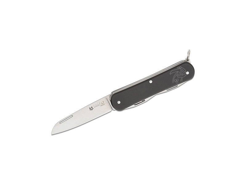 چاقو چند کاره جیبی 4 تیغه با قیچی فاکس ولپیس مشکی FX-VP130-F4 BK