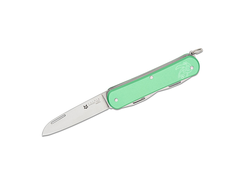 چاقو چند کاره جیبی 4 تیغه با قیچی فاکس ولپیس سبز FX-VP130-F4 OD
