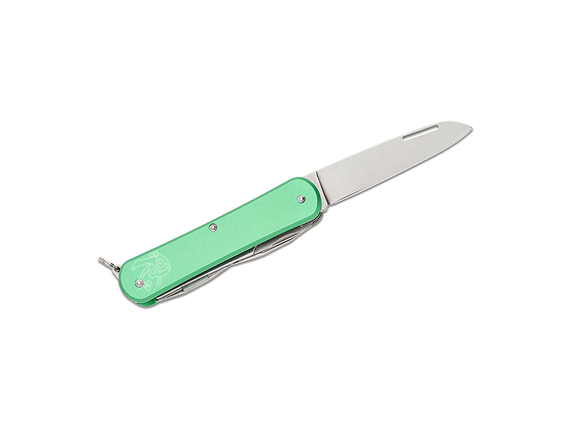 چاقو چند کاره جیبی 4 تیغه با قیچی فاکس ولپیس سبز FX-VP130-F4 OD