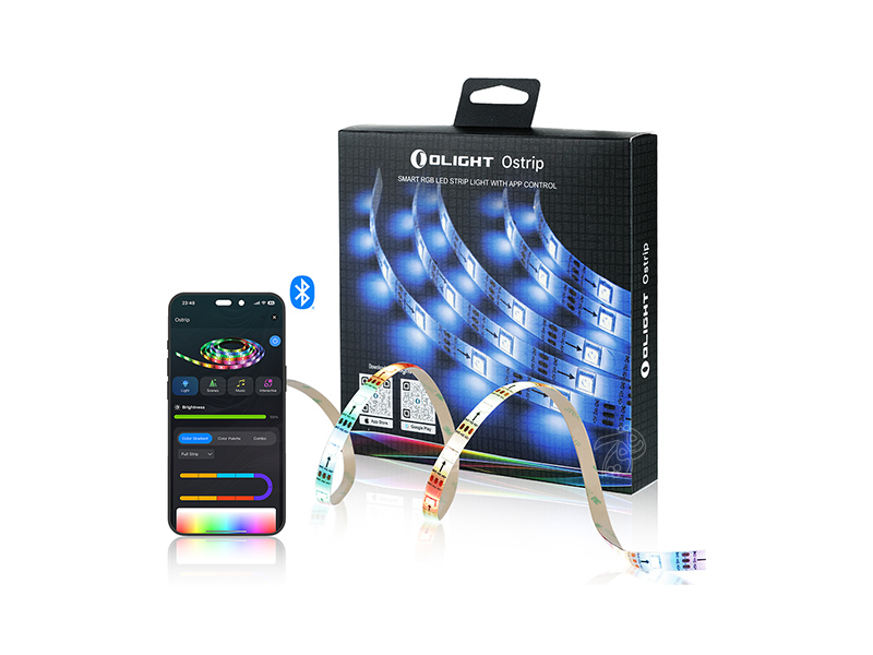 ریسه نوری رنگی 5 متری LED اولایت اوستریپ قابل کنترل با موبایل