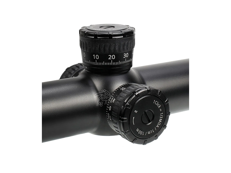 دوربین روی سلاح زایس ویکتوری وی 8 بزرگنمایی 2.8 تا 20 دهانه 56 با سیستم کلیک خور فوقانی و جانبی و رتیکل 43 چراغدار