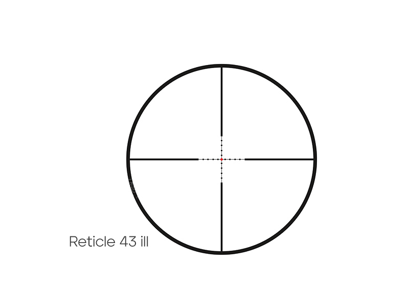 دوربین روی سلاح زایس ویکتوری وی 8 بزرگنمایی 2.8 تا 20 دهانه 56 با سیستم کلیک خور فوقانی و جانبی و رتیکل 43 چراغدار