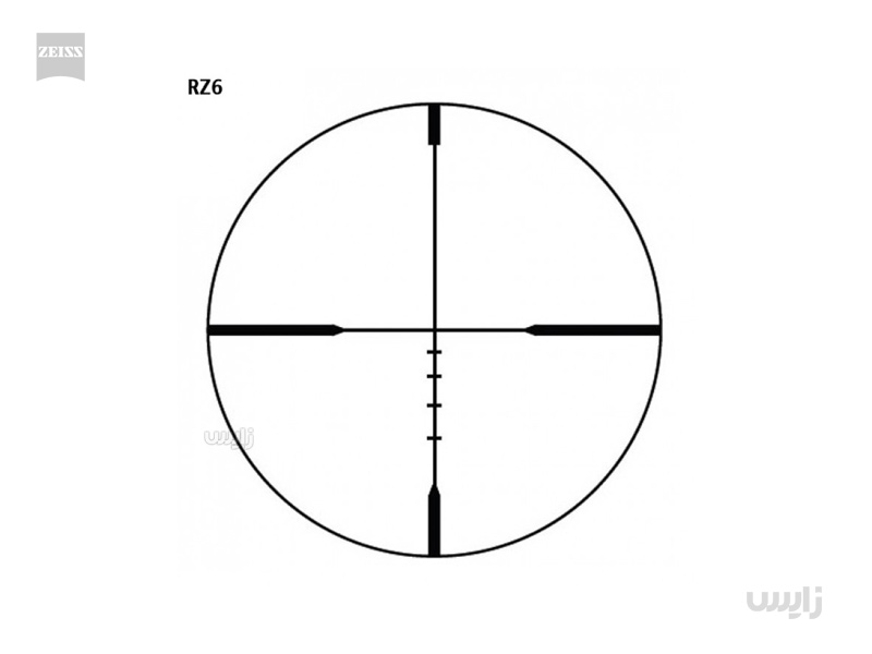 دوربین روی سلاح زایس مدل Terra 3-9x50 رتیکل بالستیکی RZ6