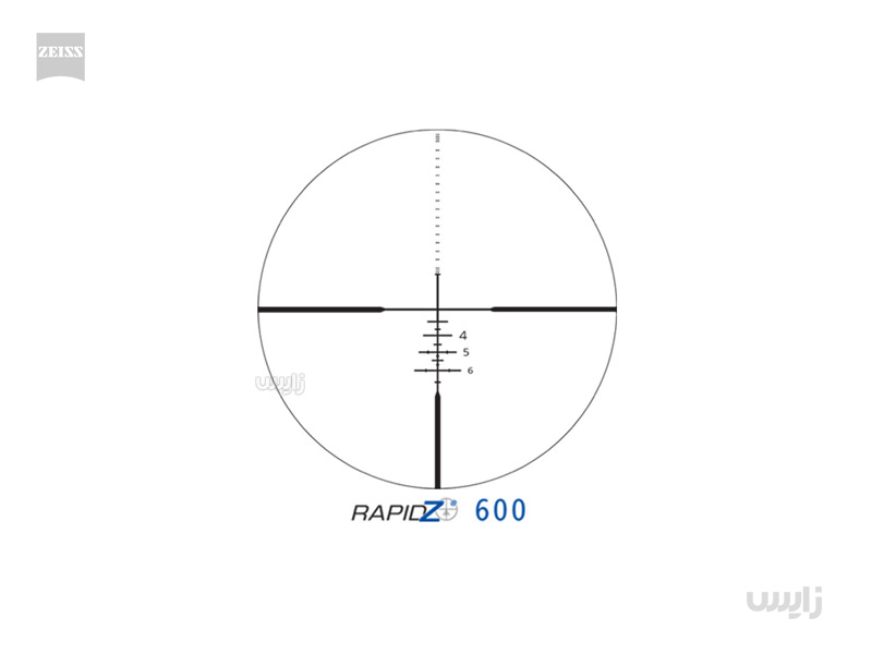 دوربین روی سلاح زایس کانکوئست HD5 مدل  50×15-3 با رتیکل بالستیکی RZ600