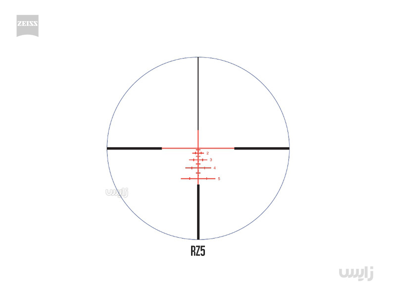 دوربین روی سلاح زایس ویکتوریHT مدل 50×10-2.5 چراغدار با رتیکل بالستیکی RZ5