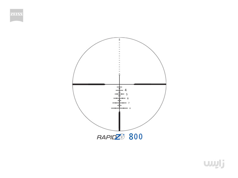 دوربین روی سلاح زایس کانکوئست HD5 مدل 42×15-3 با رتیکل بالستیکی RZ800