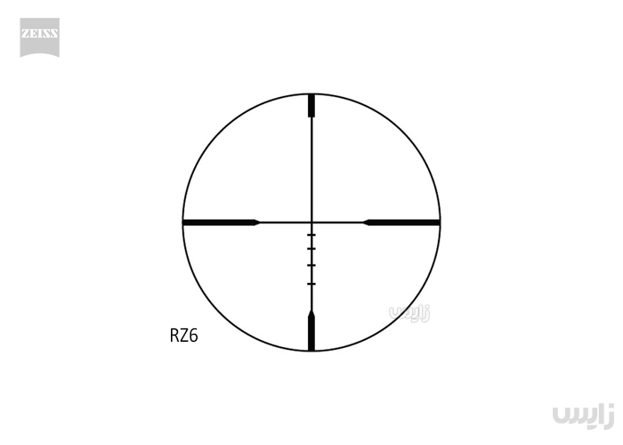 دوربین روی سلاح زایس ترا مدل 42×9-3 با رتیکل بالستیکی RZ6